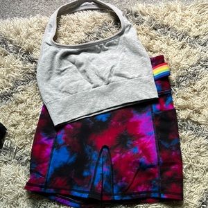Fabletics Shorts + Bra Set